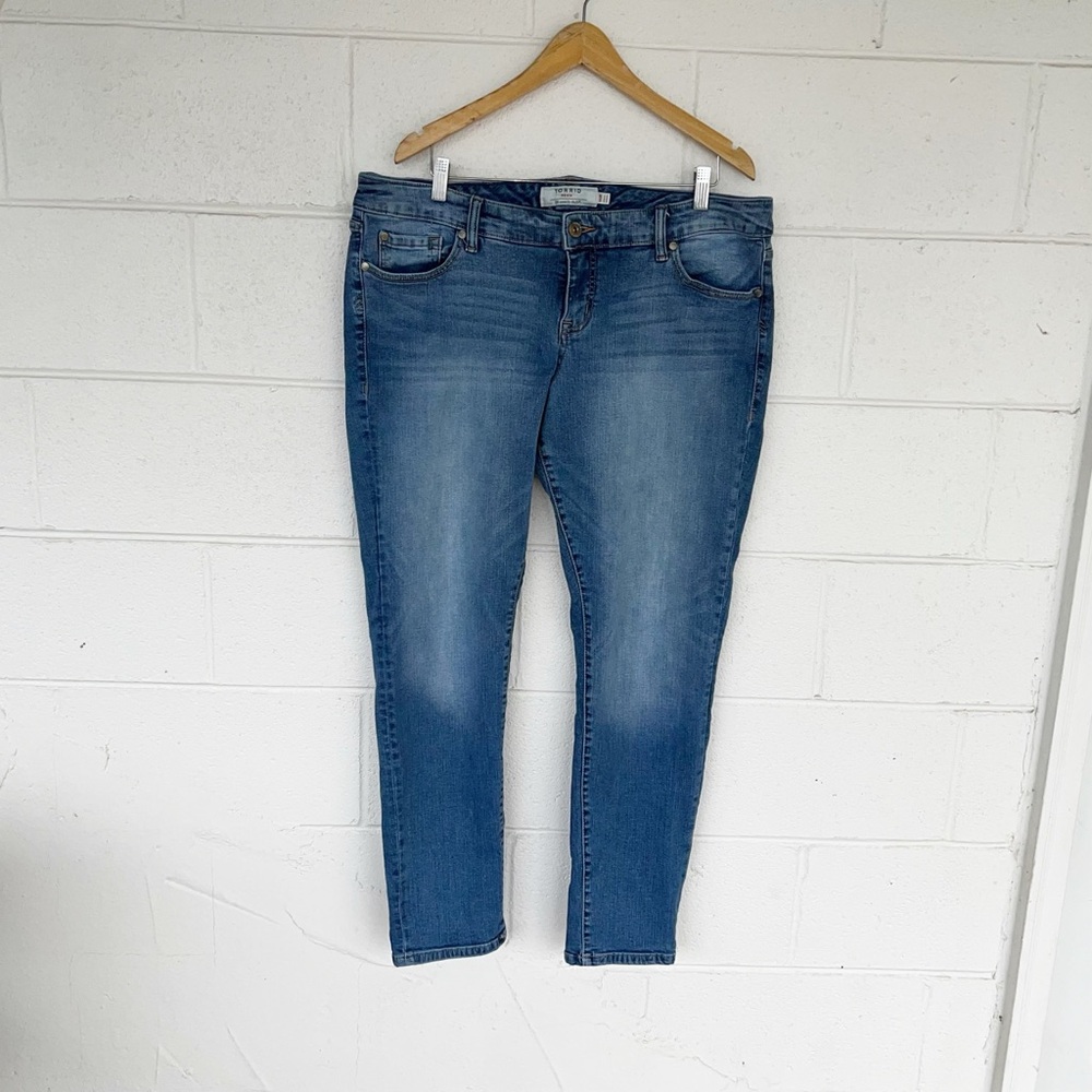 Torrid Denim Boyfriend Fit Straight Leg Jeans
